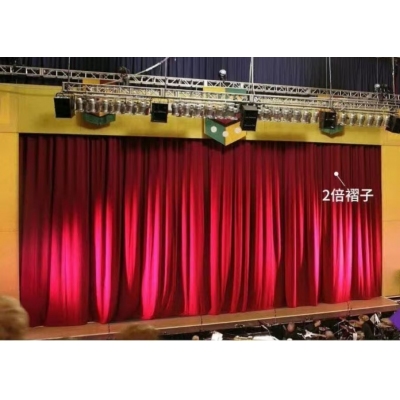 舞臺電動幕布  定做（加厚意大利絨布，軌道，杜亞舞臺專用電機ID100-WF，遙控器）